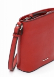 Dámská červené crossbody kabelka s hladkým povrchem