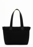 Shopper kabelka černé barvy s decentním logem