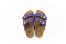Dámské pantofle v tmavě fialové barvě